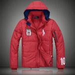 polo ralph lauren doudoune hiver 2013 hoodie hommes pas cher new usa10 rouge